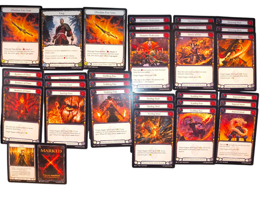 Flesh and Blood The Hunted Draconic Warrior Commons Playset