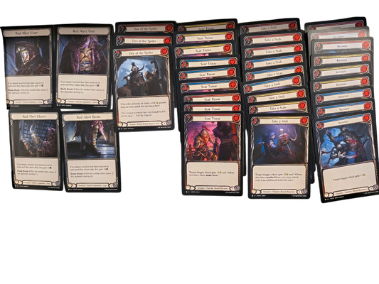 Flesh and Blood The Hunted Assassin/Warrior Commons Playset