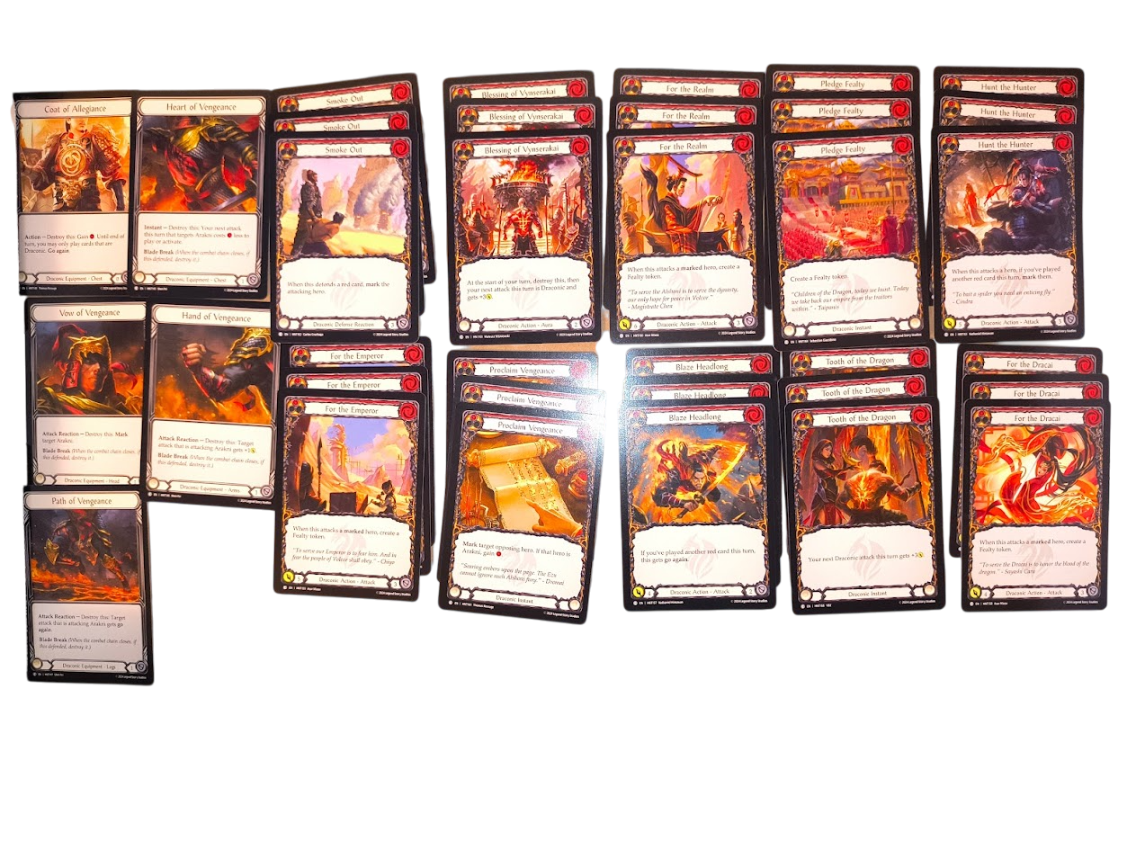 Flesh and Blood The Hunted Draconic Commons Playset